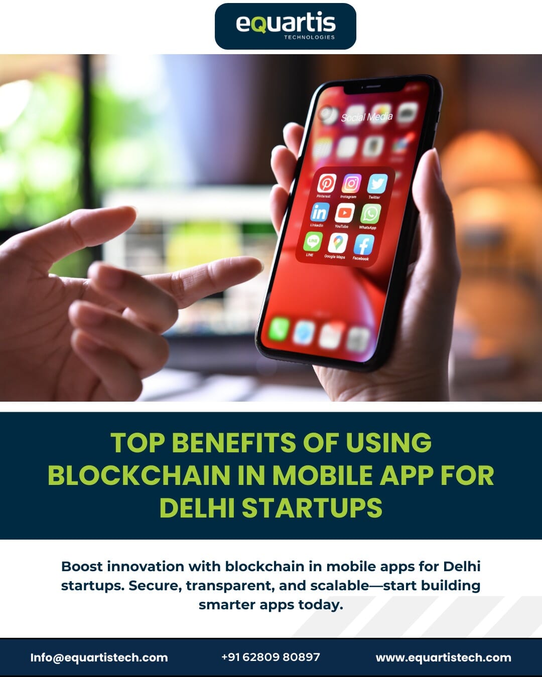 Top Benefits of Using Blockchain in Mobile Apps for Delhi Startups